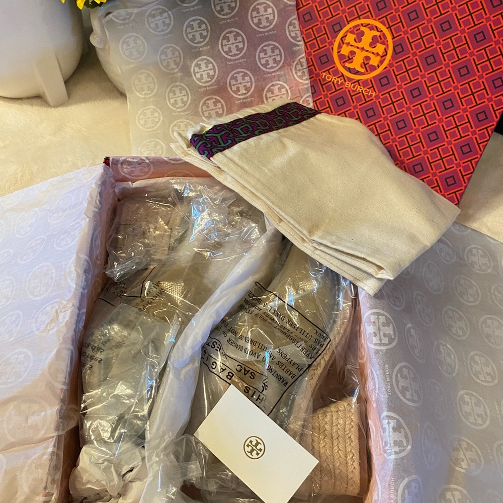 Tory Burch Espadrille Nat Suede - Picture 8 of 9